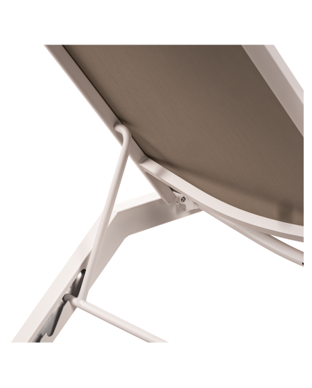 Leżak aluminiowy Riviera beżowy