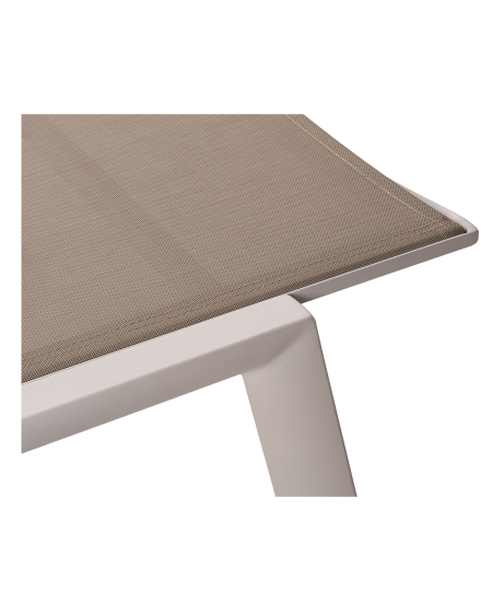 Leżak aluminiowy Riviera beżowy