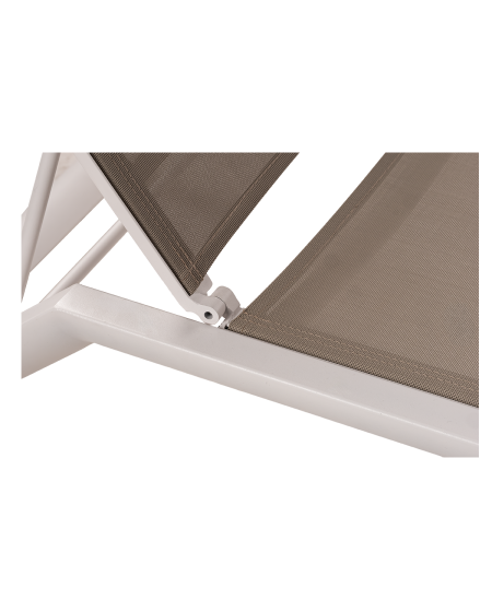 Leżak aluminiowy Riviera beżowy