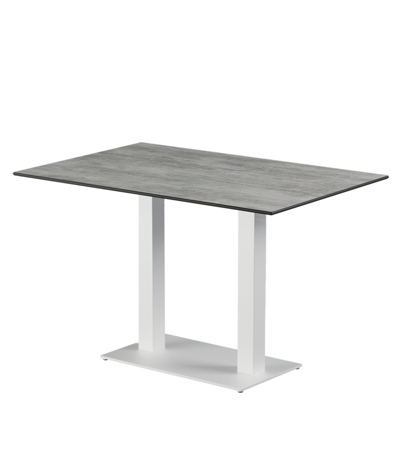 Stolik Alfa Duo biały blat HPL