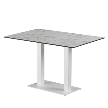 Stolik Alfa Duo biały blat HPL