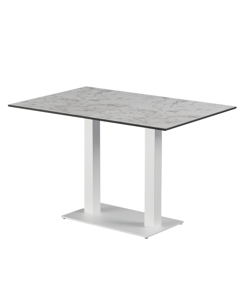 Stolik Alfa Duo biały blat HPL