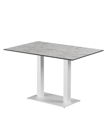 Stolik Alfa Duo biały blat HPL