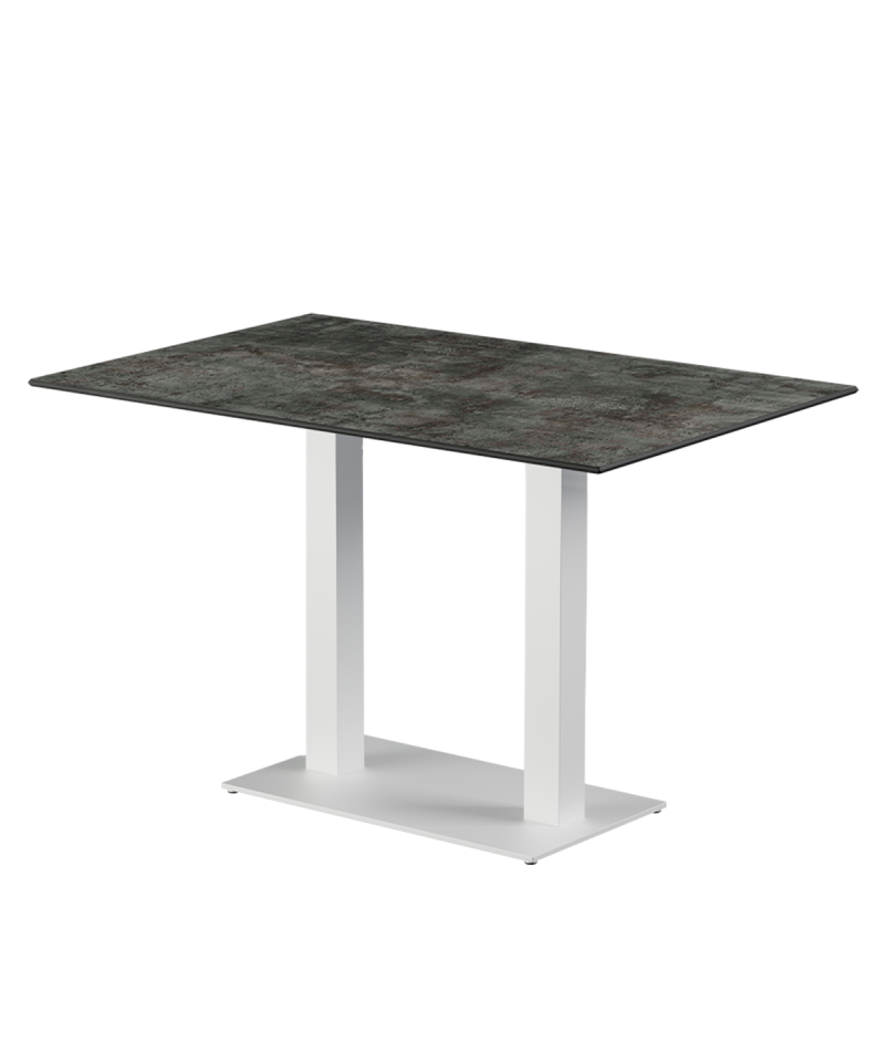 Stolik Alfa Duo biały blat HPL