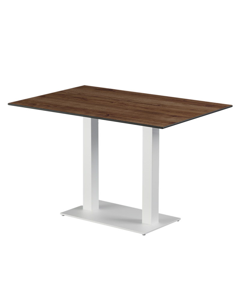 Stolik Alfa Duo biały blat HPL