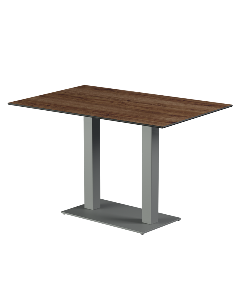 Stolik Alfa Duo szary blat HPL