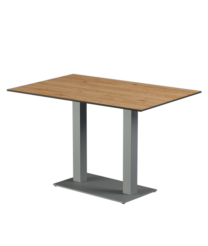 Stolik Alfa Duo szary blat HPL