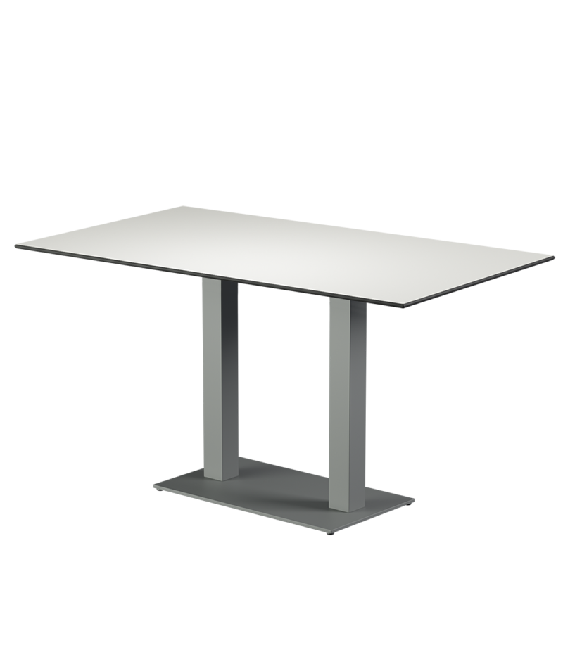 Stolik Alfa Duo szary blat HPL