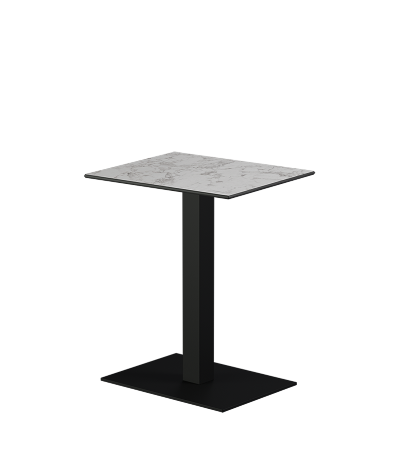 Stolik Alfa 40x55 czarny blat HPL