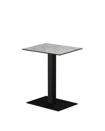 Stolik Alfa 40x55 czarny blat HPL