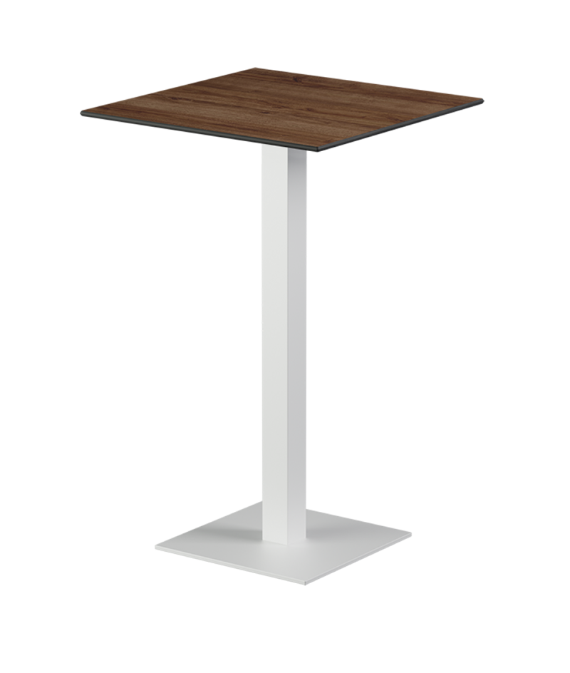 Stolik Alfa Bar biały blat HPL