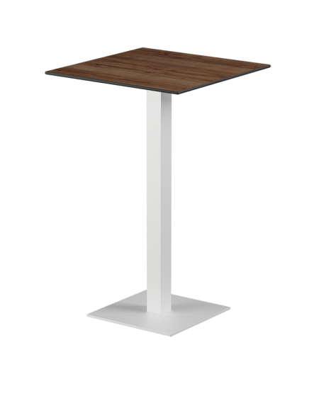 Stolik Alfa Bar biały blat HPL