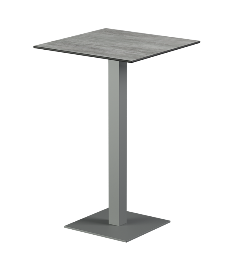 Stolik Alfa Bar szary blat HPL