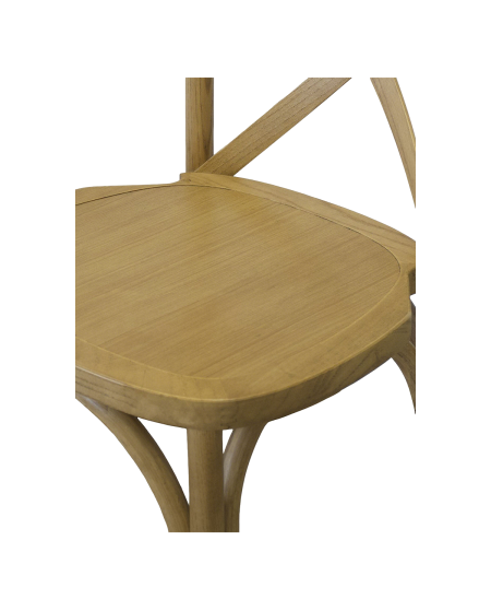 Krzesło Cross-Back Wood jasny rustykalny