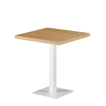 Stolik Alfa S biały blat drewniano-fornirowany