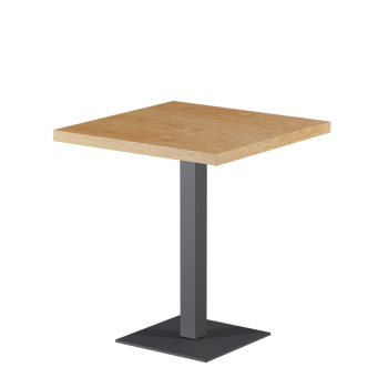 Stolik Alfa S szary blat drewniano-fornirowany