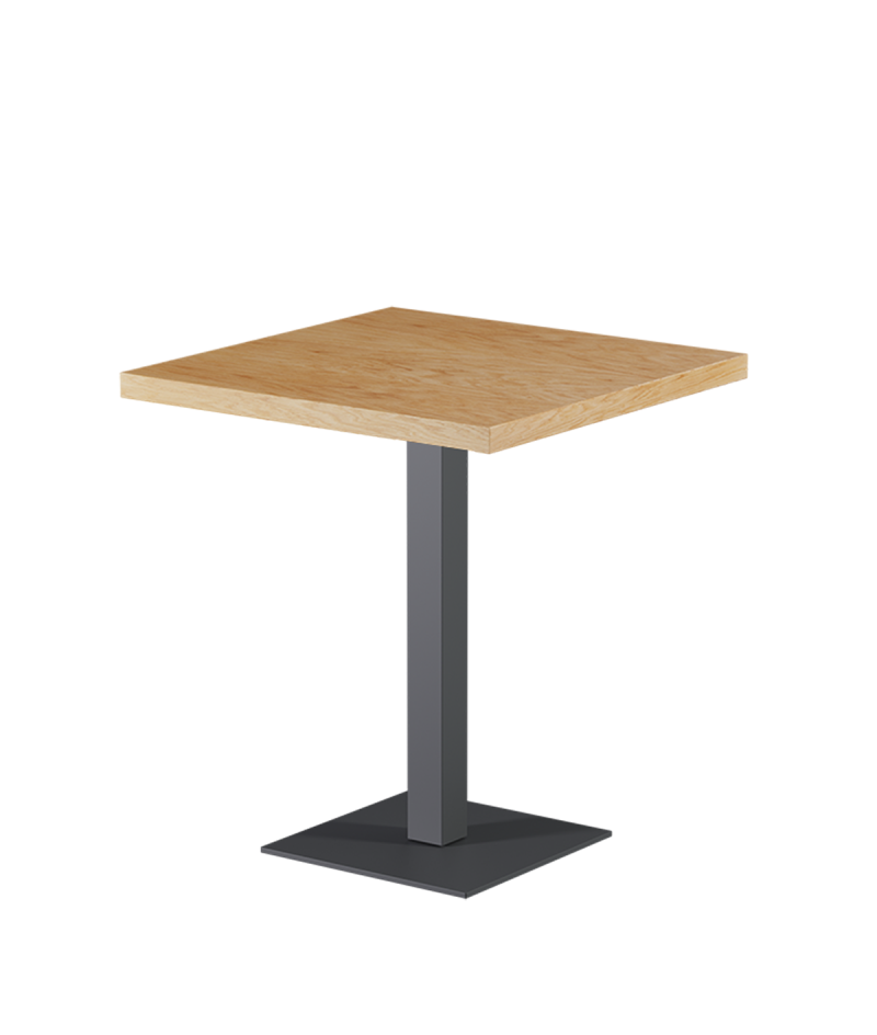 Stolik Alfa S szary blat drewniano-fornirowany