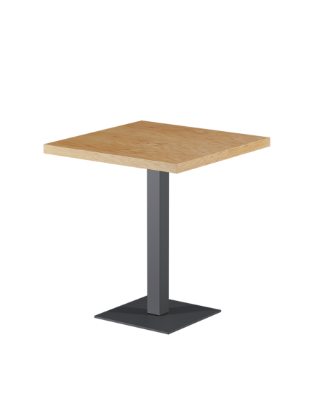 Stolik Alfa S szary blat drewniano-fornirowany