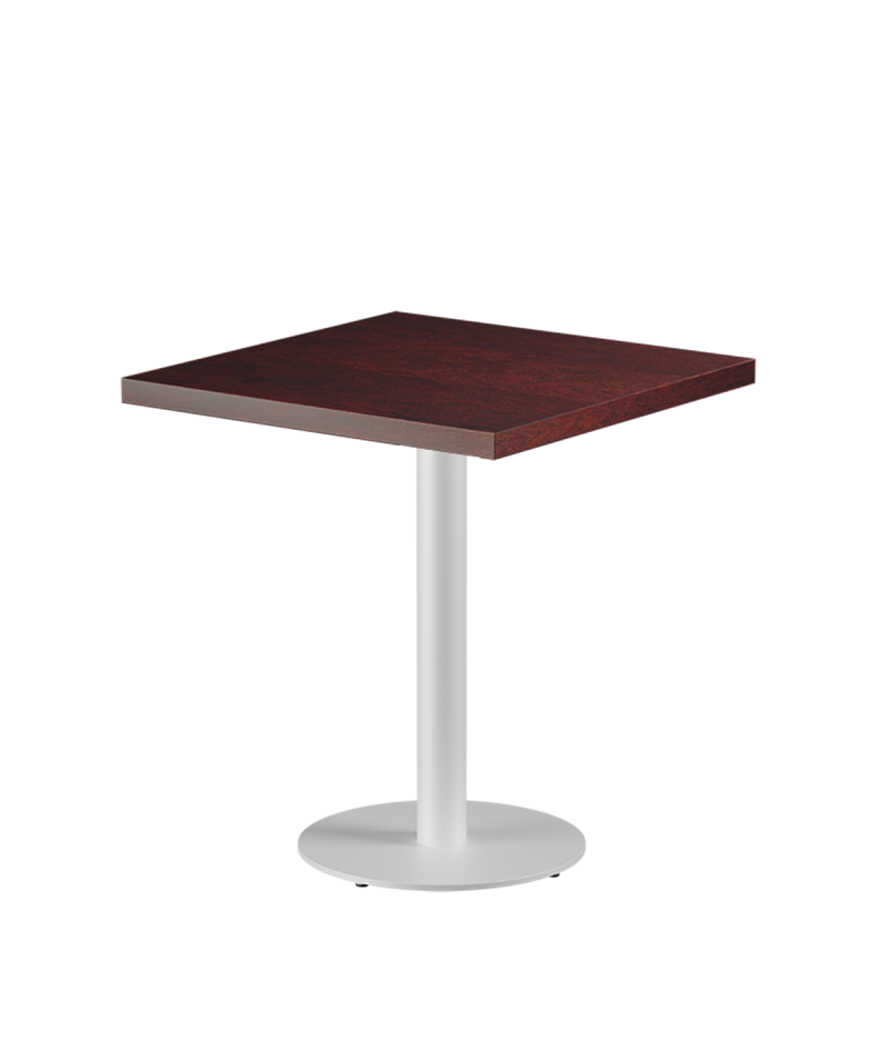 Stolik Alfa R biały blat drewniano-fornirowany