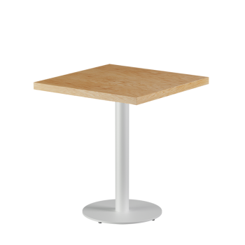 Stolik Alfa R biały blat drewniano-fornirowany