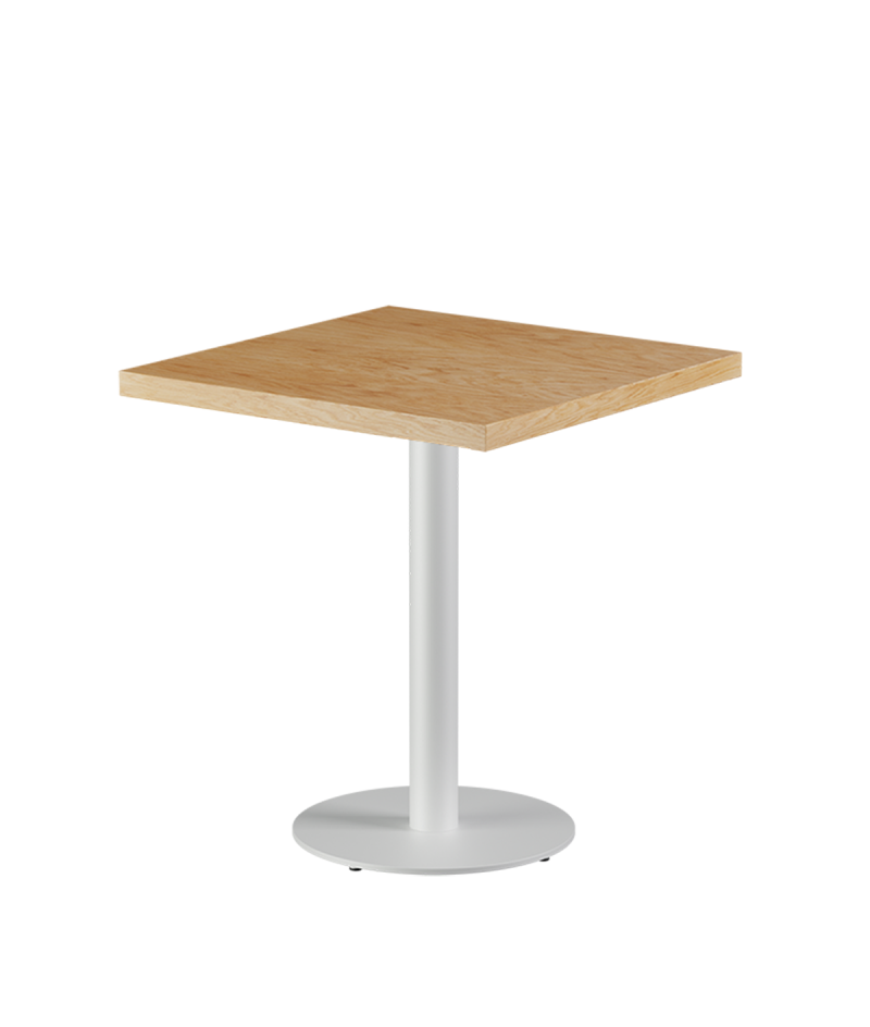 Stolik Alfa R biały blat drewniano-fornirowany