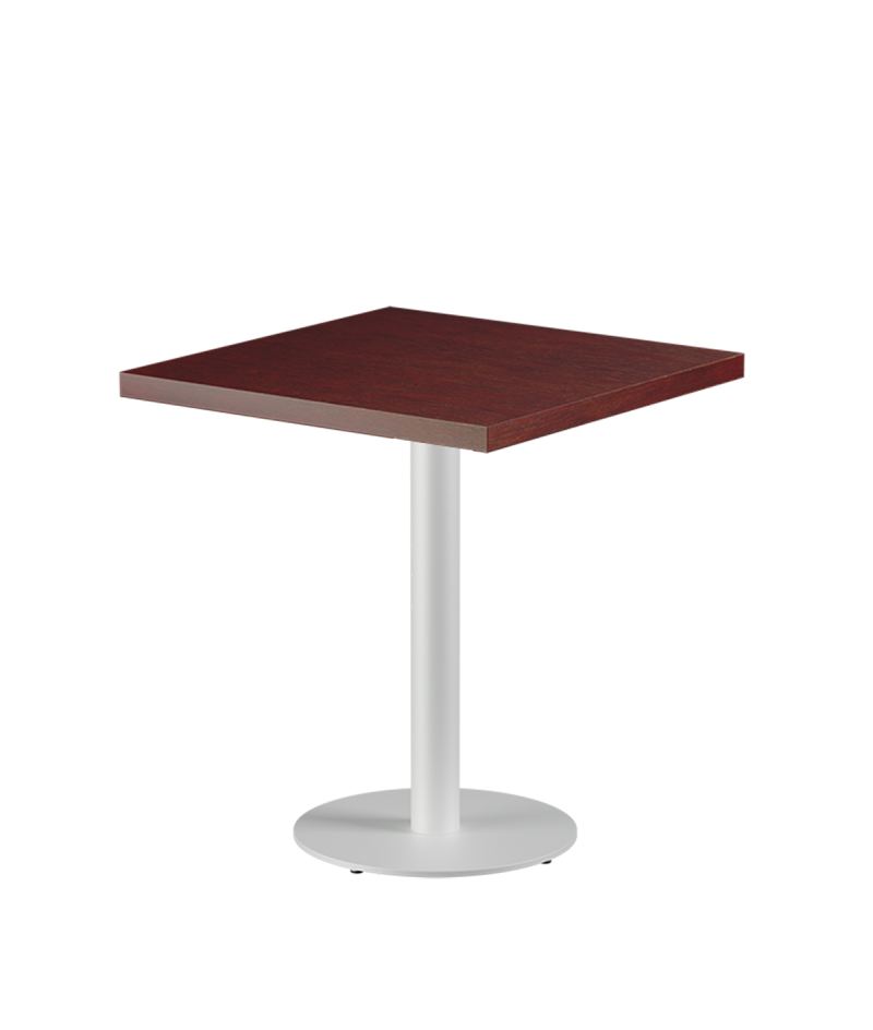 Stolik Alfa R biały blat drewniano-fornirowany