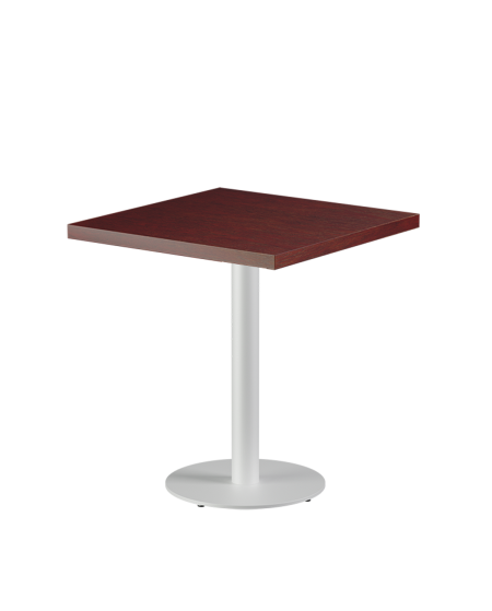 Stolik Alfa R biały blat drewniano-fornirowany