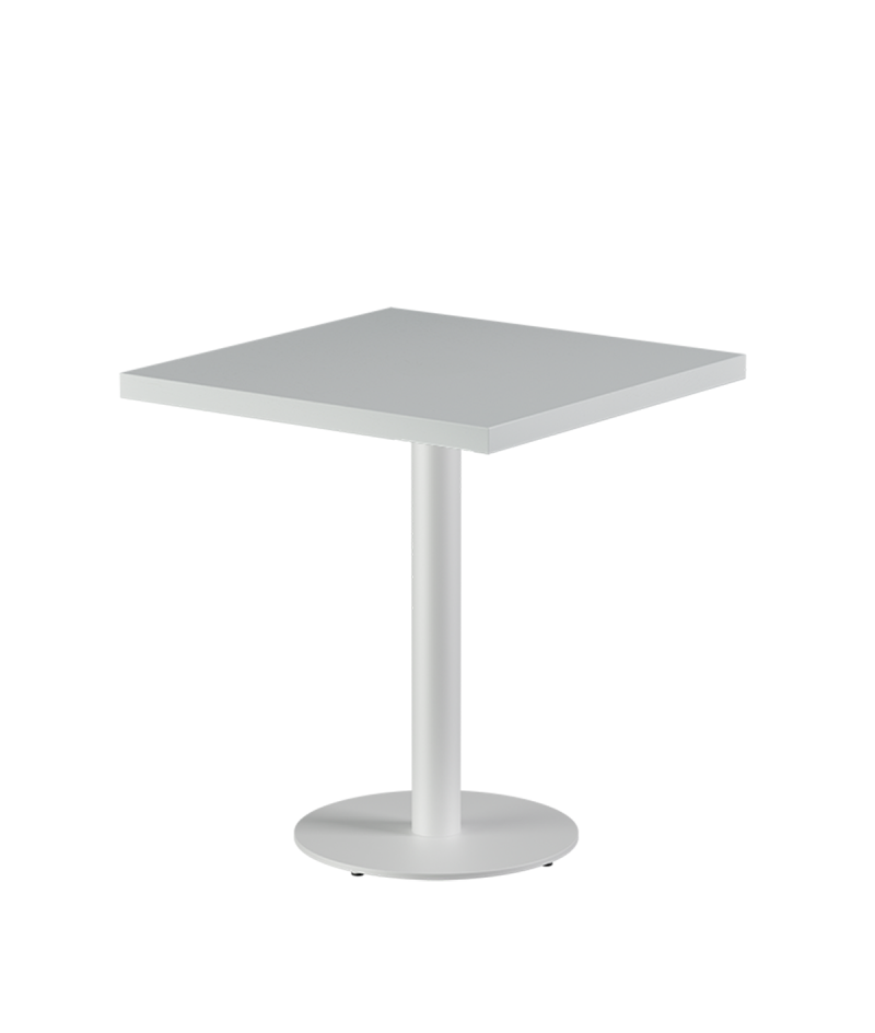 Stolik Alfa R biały blat drewniano-fornirowany