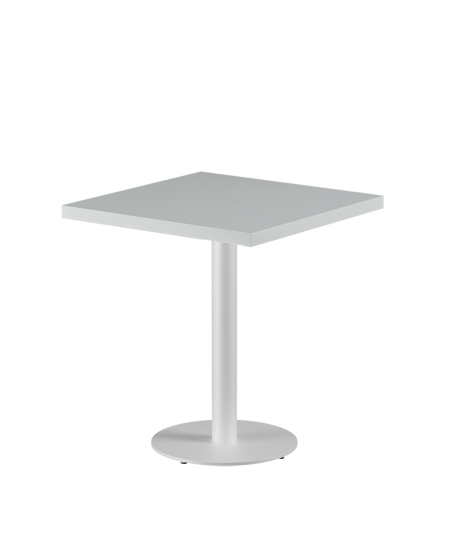 Stolik Alfa R biały blat drewniano-fornirowany