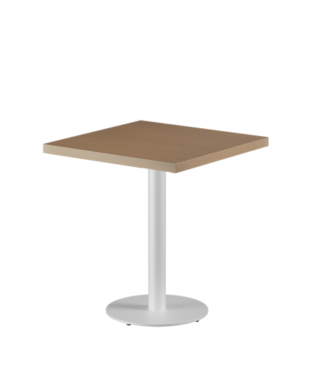 Stolik Alfa R biały blat drewniano-fornirowany