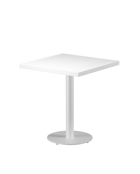 Stolik Alfa R biały blat drewniano-fornirowany