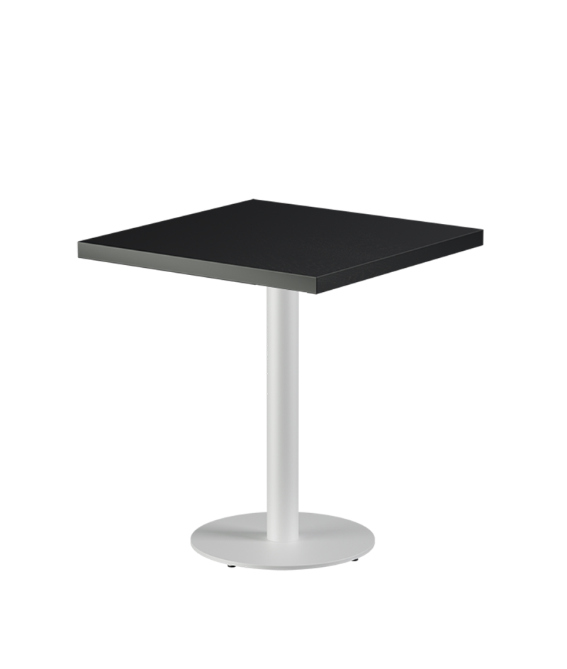 Stolik Alfa R biały blat drewniano-fornirowany