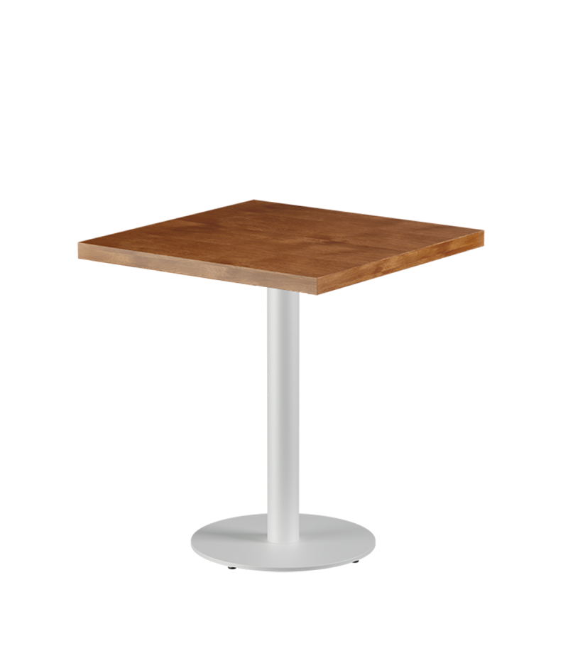 Stolik Alfa R biały blat drewniano-fornirowany