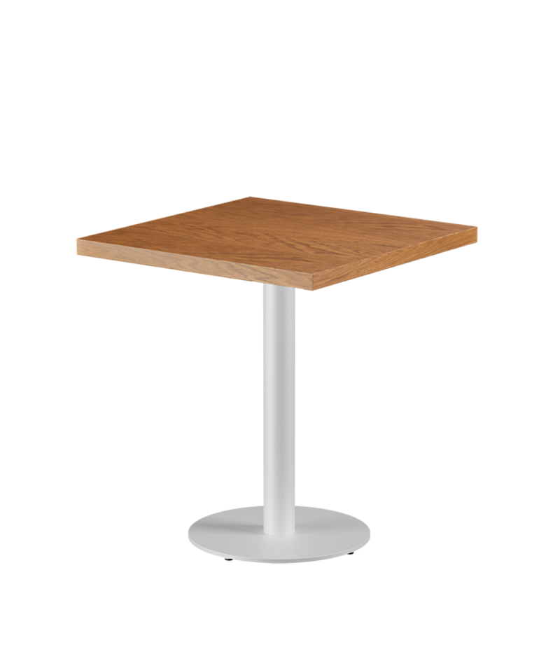 Stolik Alfa R biały blat drewniano-fornirowany