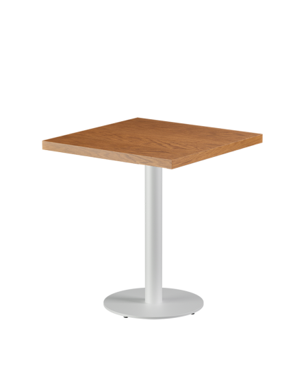 Stolik Alfa R biały blat drewniano-fornirowany