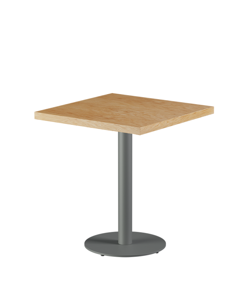 Stolik Alfa R szary blat drewniano-fornirowany