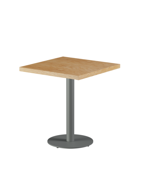 Stolik Alfa R szary blat drewniano-fornirowany