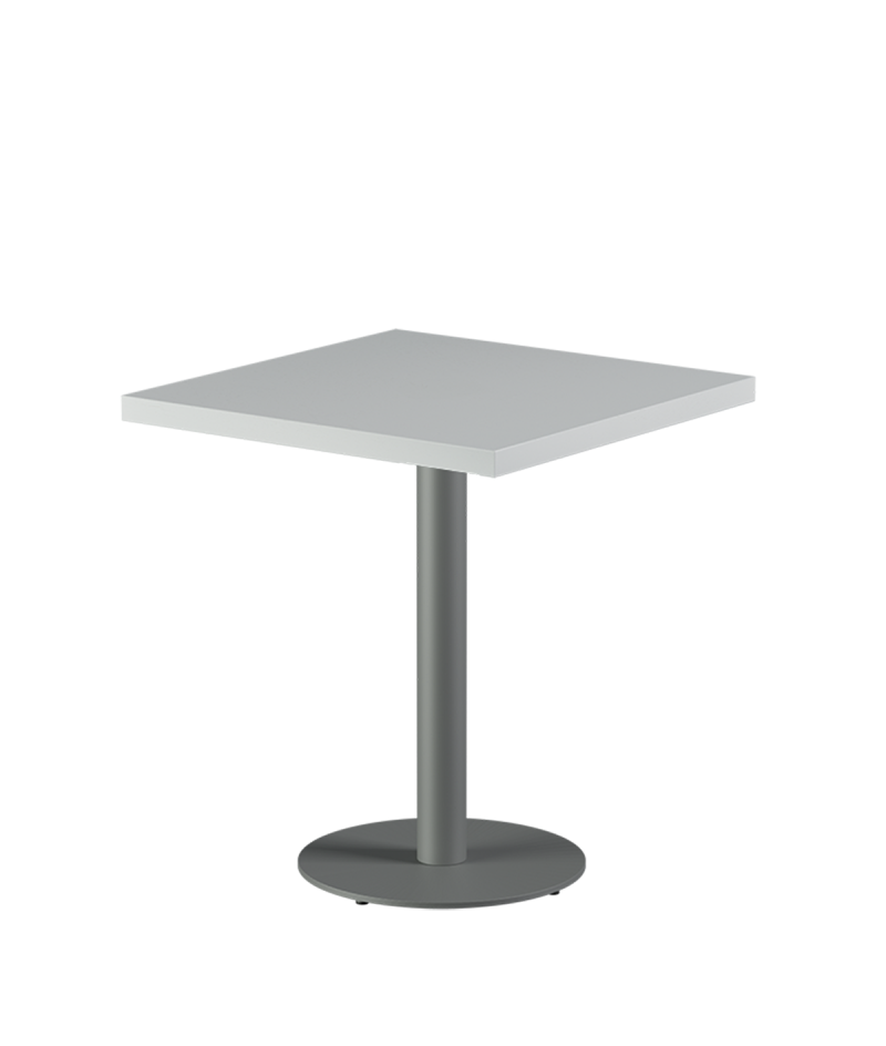 Stolik Alfa R szary blat drewniano-fornirowany