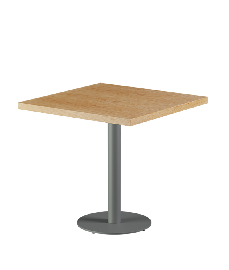 Stolik Alfa R szary blat drewniano-fornirowany