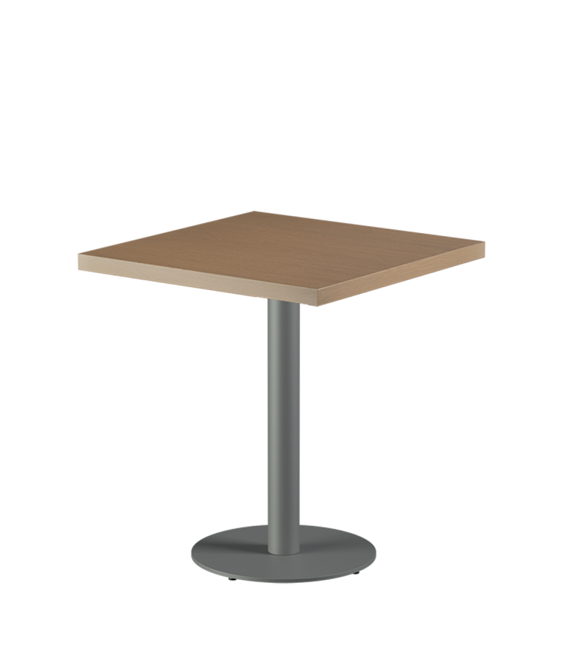 Stolik Alfa R szary blat drewniano-fornirowany