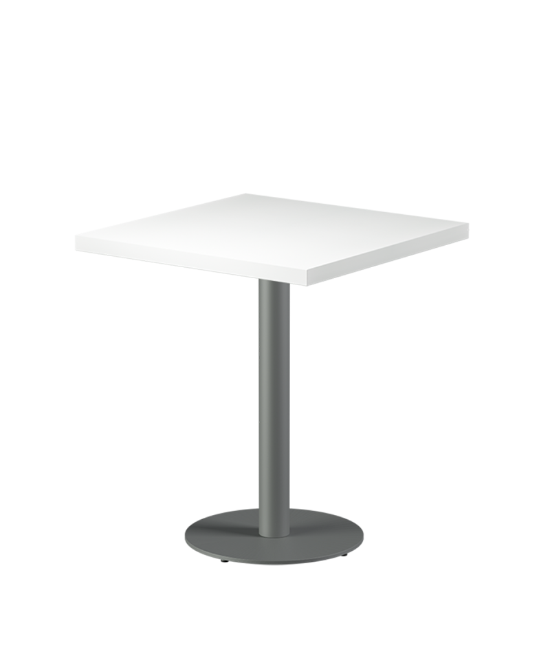 Stolik Alfa R szary blat drewniano-fornirowany