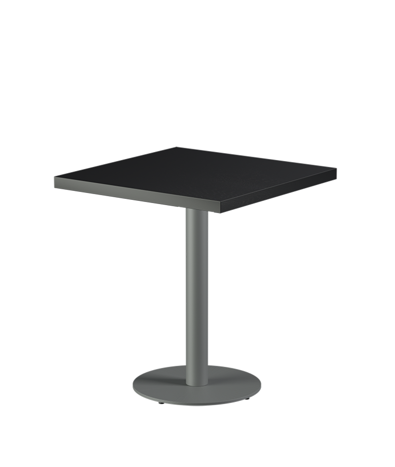 Stolik Alfa R szary blat drewniano-fornirowany