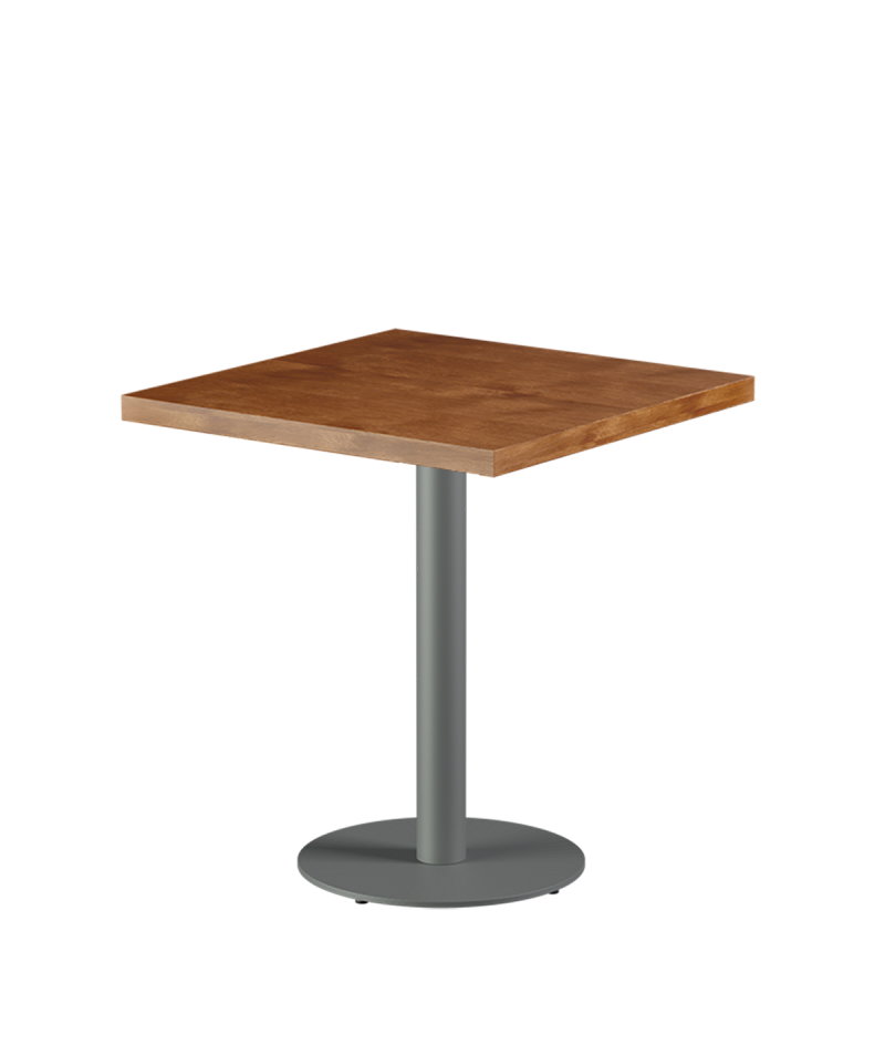 Stolik Alfa R szary blat drewniano-fornirowany