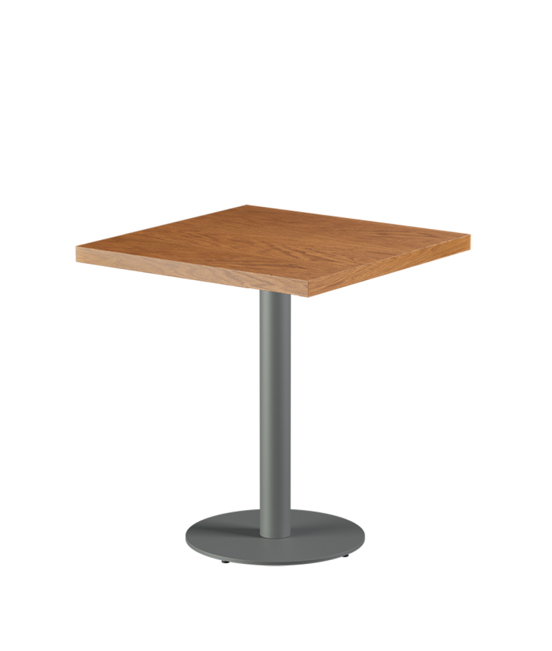 Stolik Alfa R szary blat drewniano-fornirowany