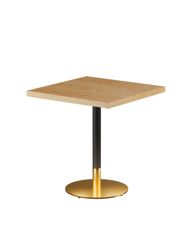 Stolik Omega R blat drewniano-fornirowany