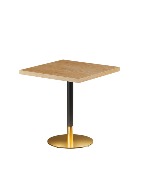 Stolik Omega R blat drewniano-fornirowany