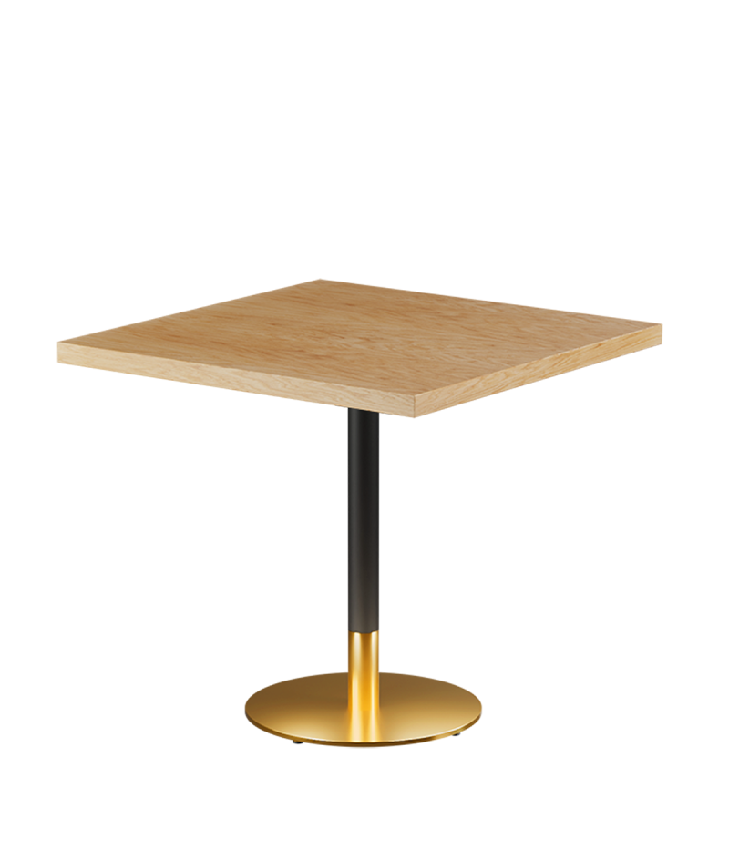 Stolik Omega R blat drewniano-fornirowany