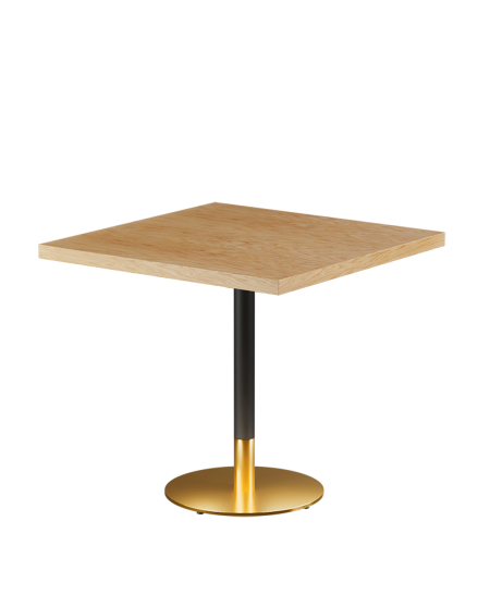 Stolik Omega R blat drewniano-fornirowany