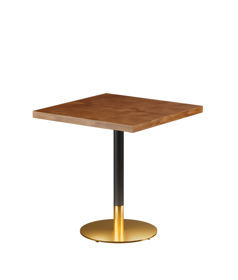 Stolik Omega R blat drewniano-fornirowany