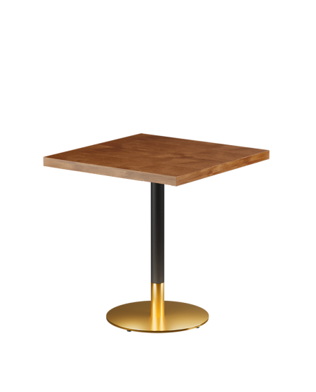 Stolik Omega R blat drewniano-fornirowany